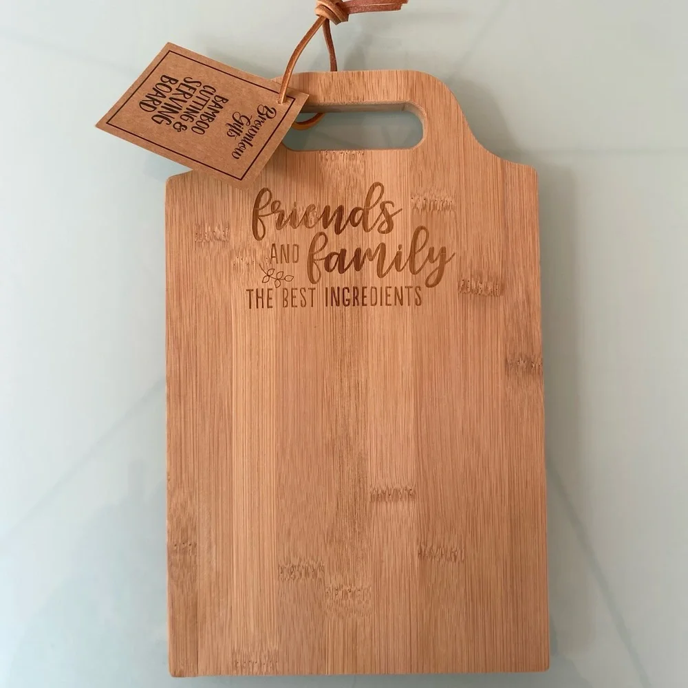 Decor Bambo Friends & Family The Best Ingredients Cutting Board